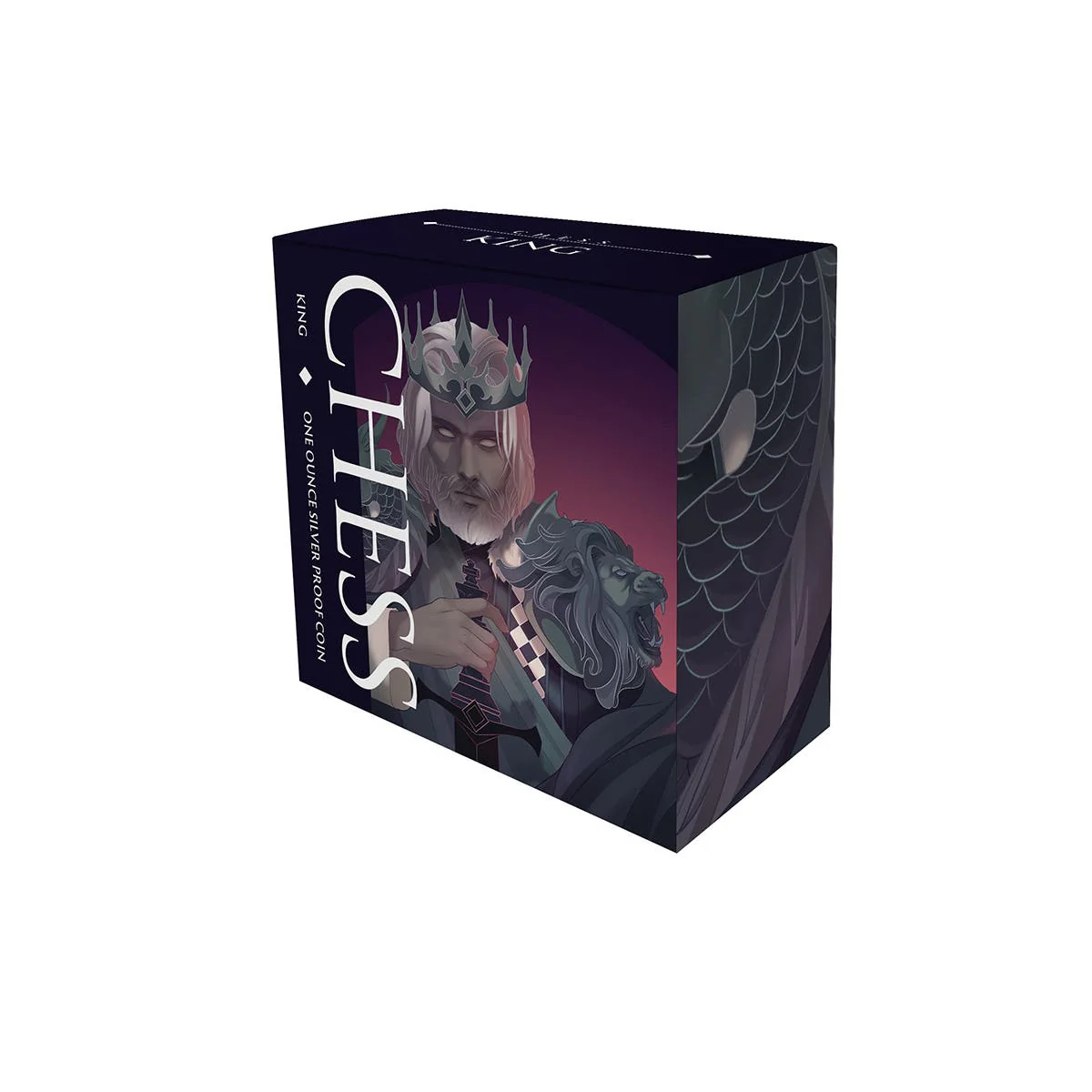 Chess King 2023 $1 1oz Silver Black Proof Coin - Image 6