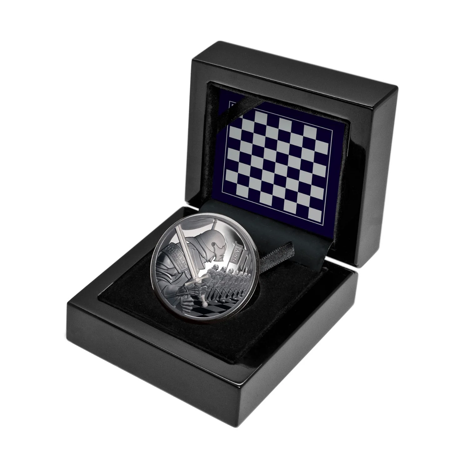 Chess Pawn 2026 $1 1oz Silver Black Proof Coin - Image 3