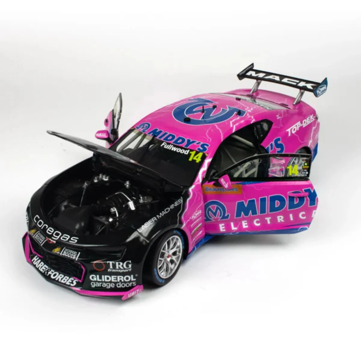 CHEVROLET CAMARO - BJR - FULLWOOD / FIORE #14 - 2023 Bathurst 1000 - 1:18 Scale Diecast Model Car - Image 2