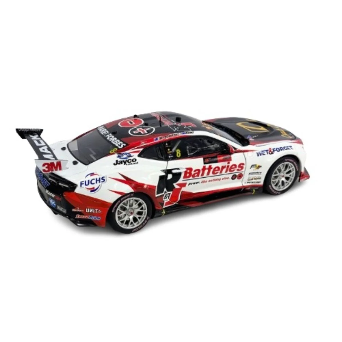 CHEVROLET CAMARO - BJR - HEIMGARTNER / WOOD #8 - 2023 Bathurst 1000 - 1:18 Scale Diecast Model Car - Image 3