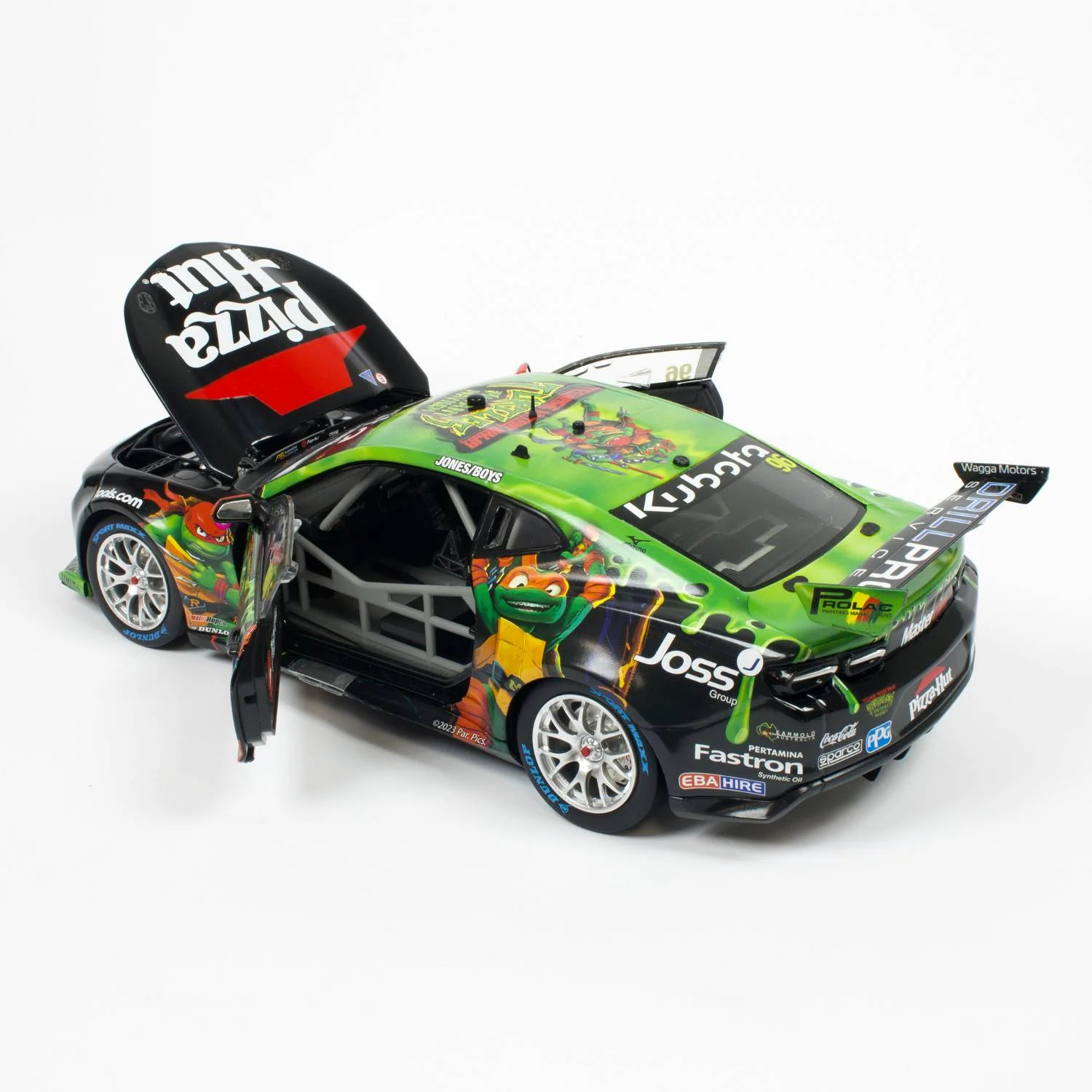 CHEVROLET CAMARO - BJR - JONES/BOYS #96 - 2023 Penrite Sandown 500 - Race 24 - Pizza Hut TMNT  Livery - 1:18 Scale Diecast Model Car - Image 8