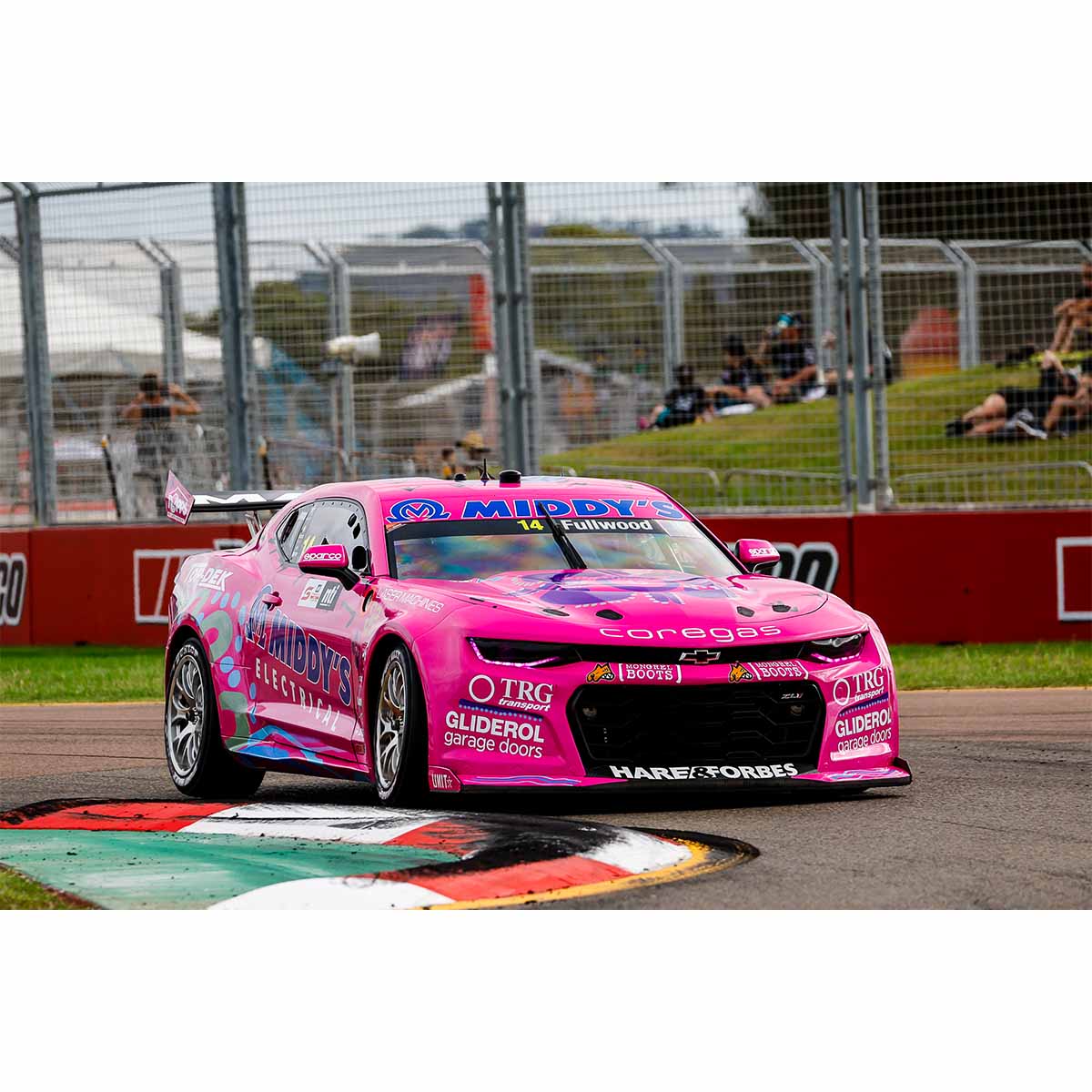 CHEVROLET CAMARO GEN3 ZL1 - BJR - FULLWOOD #14 - 2023 NTI Townsville 500 - Race 16 - Indigenous Livery - 1:18 Scale Diecast Model Car - Image 3
