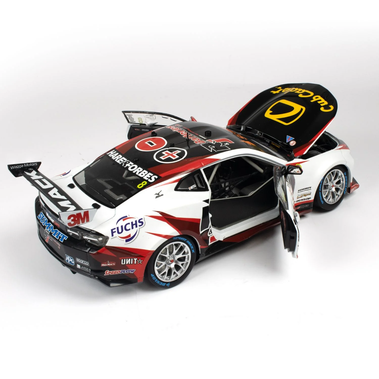 CHEVROLET CAMARO GEN3 ZL1 - BJR - HEIMGARTNER #8 - 2023 NED Whisky Tasmania Supersprint - Race 10 RUNNER-UP - 100 ROUND STARTS - 1:18 Scale Diecast Model Car - Image 12