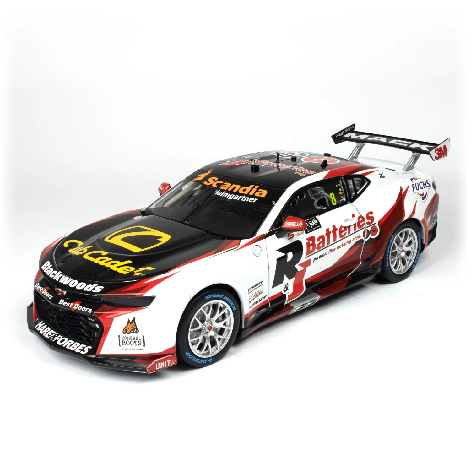 CHEVROLET CAMARO GEN3 ZL1 - BJR - HEIMGARTNER #8 - 2023 NED Whisky Tasmania Supersprint - Race 10 RUNNER-UP - 100 ROUND STARTS - 1:18 Scale Diecast Model Car - Image 3