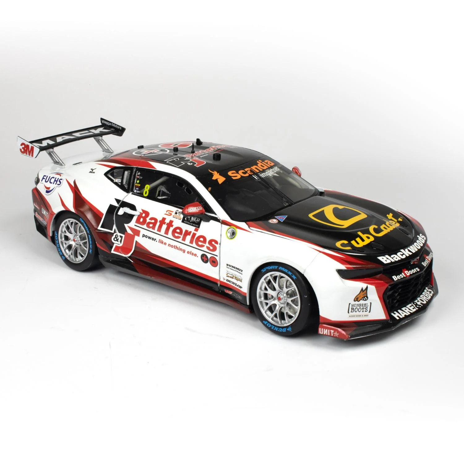 CHEVROLET CAMARO GEN3 ZL1 - BJR - HEIMGARTNER #8 - 2023 NED Whisky Tasmania Supersprint - Race 10 RUNNER-UP - 100 ROUND STARTS - 1:18 Scale Diecast Model Car - Image 4