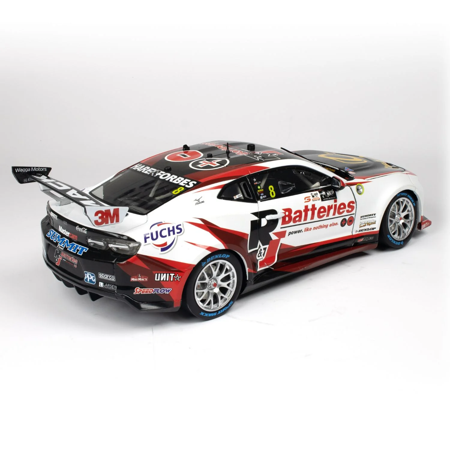 CHEVROLET CAMARO GEN3 ZL1 - BJR - HEIMGARTNER #8 - 2023 NED Whisky Tasmania Supersprint - Race 10 RUNNER-UP - 100 ROUND STARTS - 1:18 Scale Diecast Model Car - Image 7