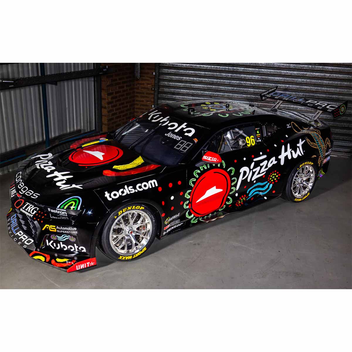 CHEVROLET CAMARO GEN3 ZL1 - BJR - JONES #96 - 2023 Betr Darwin Triple Crown - Race 14 - Indigenous Livery - 1:18 Scale Diecast Model Car - Image 4