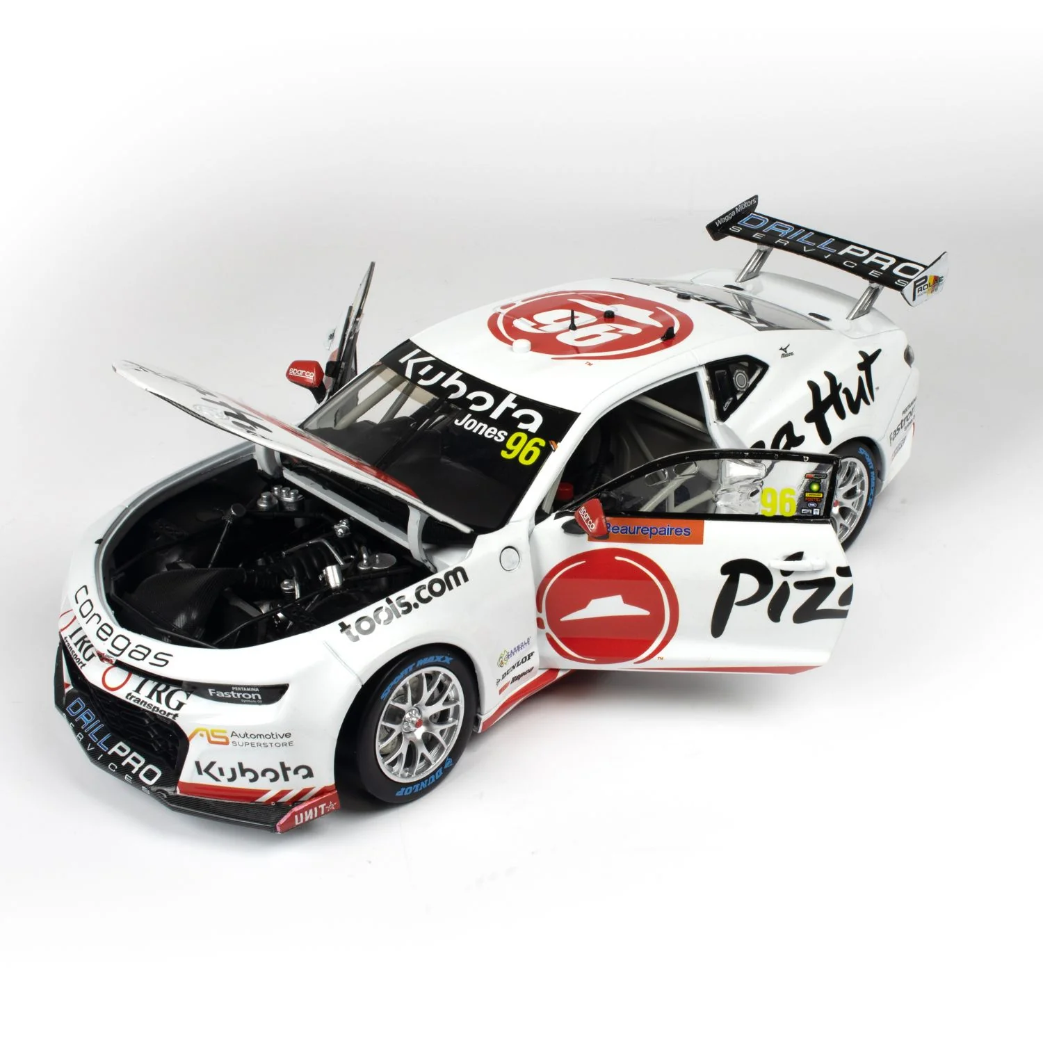 CHEVROLET CAMARO GEN3 ZL1 - BJR - JONES #96 - 2023 Beaurepaires Melbourne 400 - Race 3 - 1:18 Scale Diecast Model Car - Image 2
