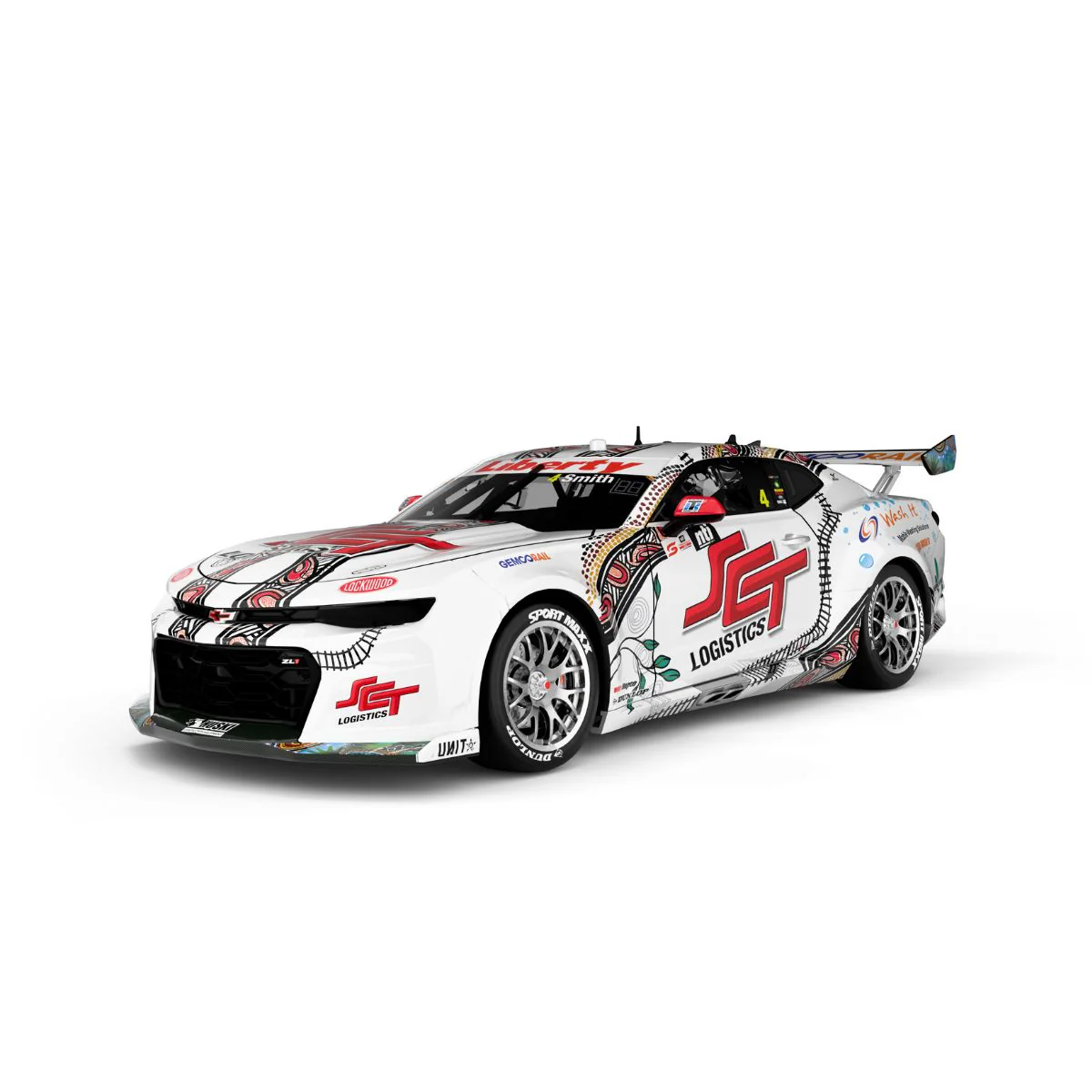 CHEVROLET CAMARO GEN3 ZL1 - BJR - SMITH #4 - 2023 NTI Townsville 500 - Race 17 - Indigenous Livery - 1:43 Scale Diecast Model Car
