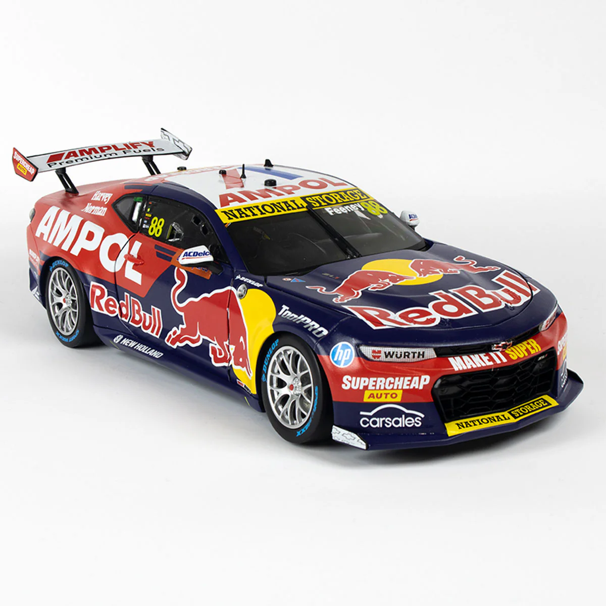 CHEVROLET CAMARO GEN3 ZL1 - RED BULL RACING - FEENEY #88 - 2023 Beaurepaires Melbourne 400 - Race 6 WINNER - 1:43 Scale Diecast Model Car