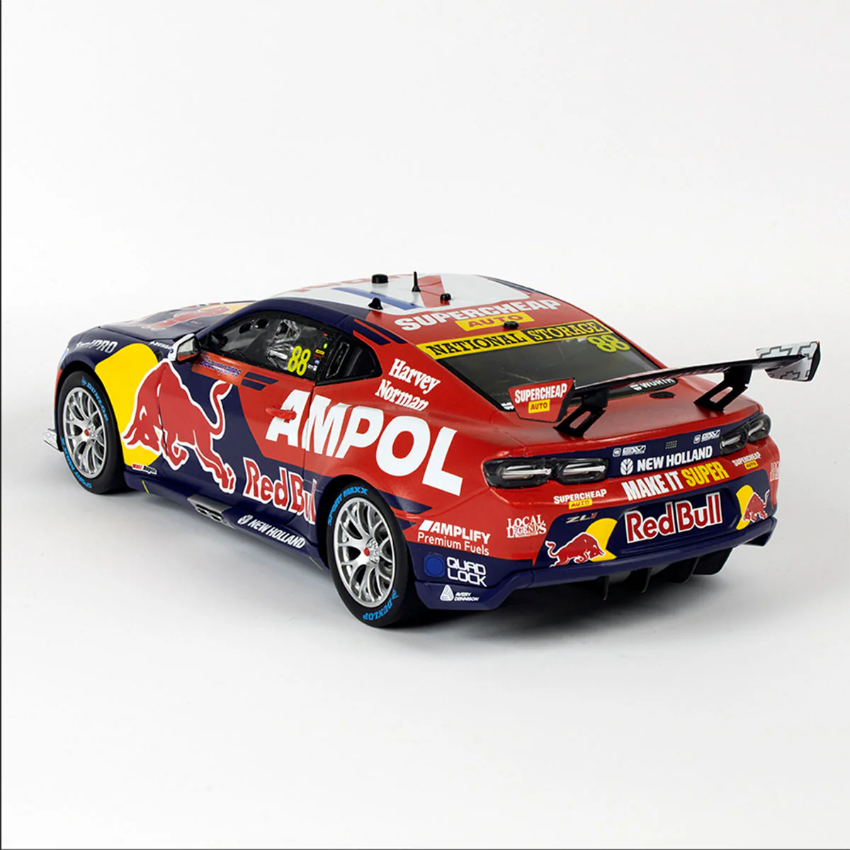 CHEVROLET CAMARO GEN3 ZL1 - RED BULL RACING - FEENEY #88 - 2023 Beaurepaires Melbourne 400 - Race 6 WINNER - 1:43 Scale Diecast Model Car - Image 2