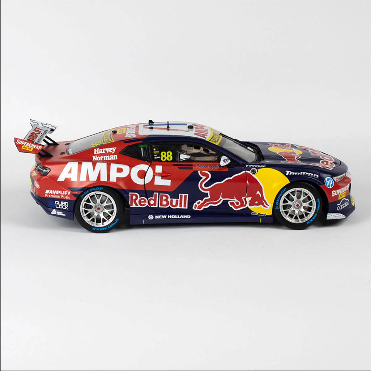 CHEVROLET CAMARO GEN3 ZL1 - RED BULL RACING - FEENEY #88 - 2023 Beaurepaires Melbourne 400 - Race 6 WINNER - 1:43 Scale Diecast Model Car - Image 3