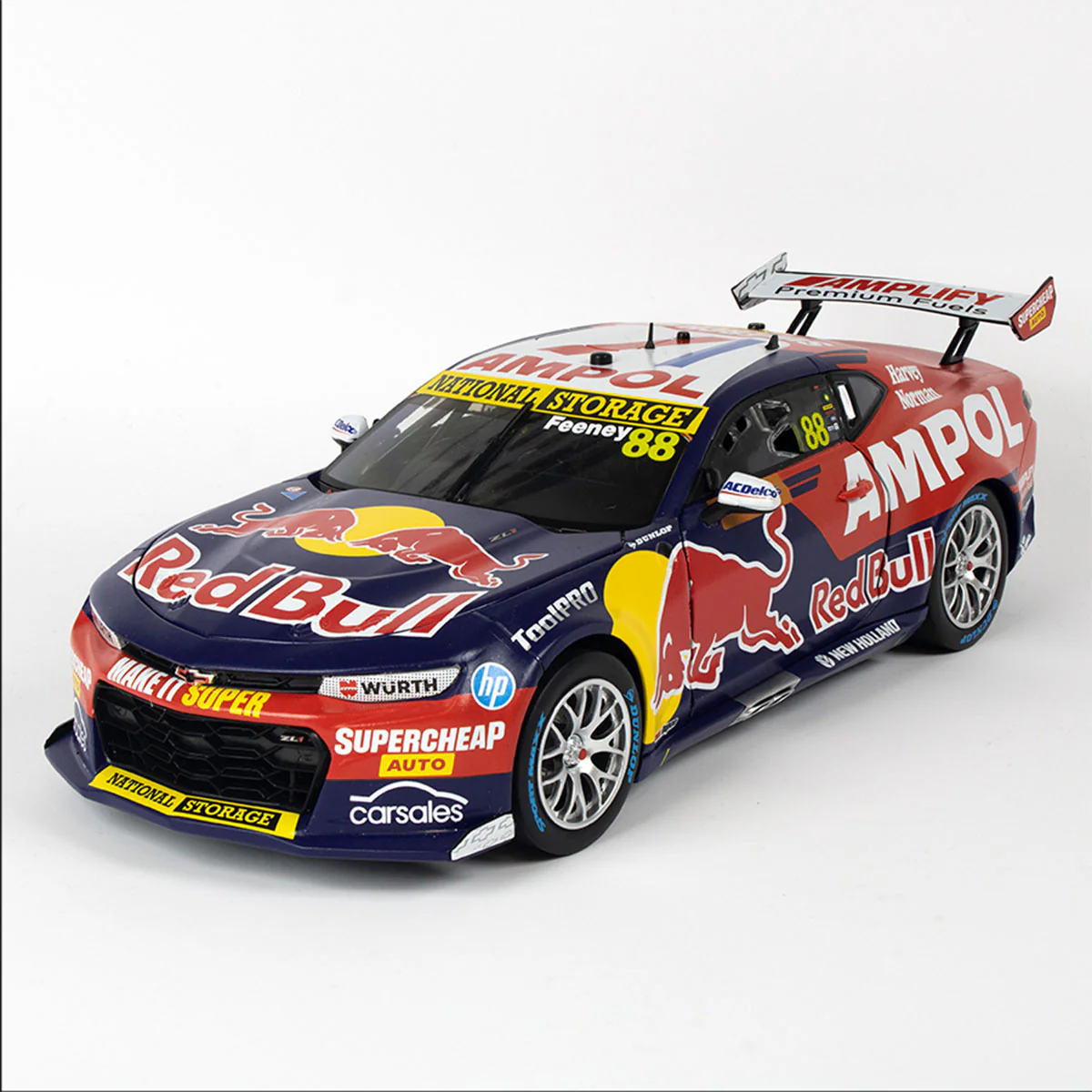 CHEVROLET CAMARO GEN3 ZL1 - RED BULL RACING - FEENEY #88 - 2023 Beaurepaires Melbourne 400 - Race 6 WINNER - 1:43 Scale Diecast Model Car - Image 5