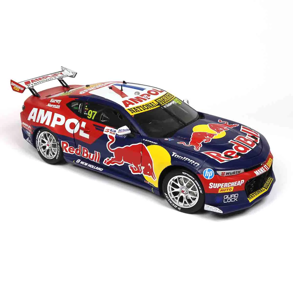 CHEVROLET CAMARO GEN3 ZL1 - RED BULL RACING - VAN GISBERGEN #97 - 2023 Thrifty Newcastle 500 - Race 2 WINNER - 1:18 Scale Diecast Model Car