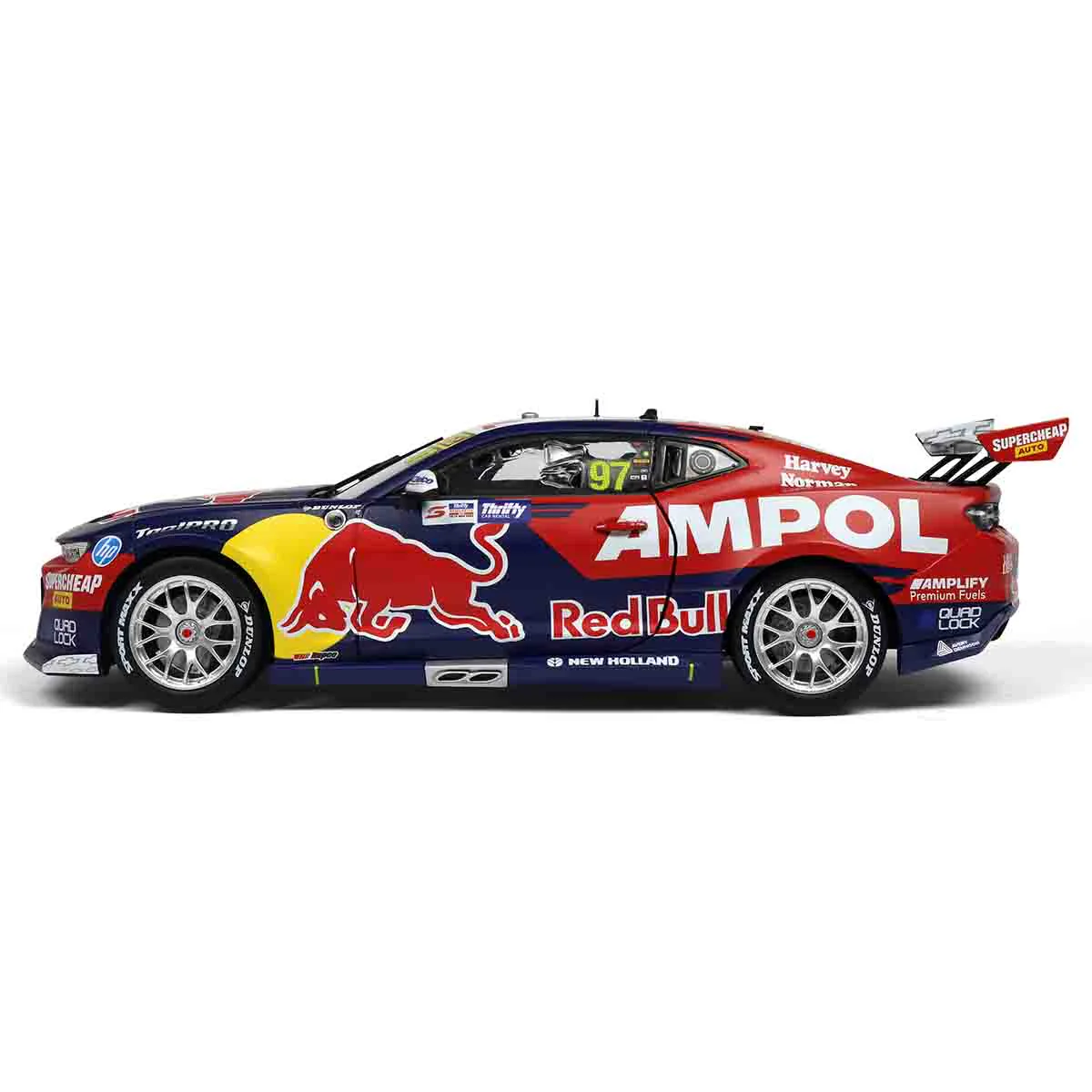 CHEVROLET CAMARO GEN3 ZL1 - RED BULL RACING - VAN GISBERGEN #97 - 2023 Thrifty Newcastle 500 - Race 2 WINNER - 1:18 Scale Diecast Model Car - Image 13