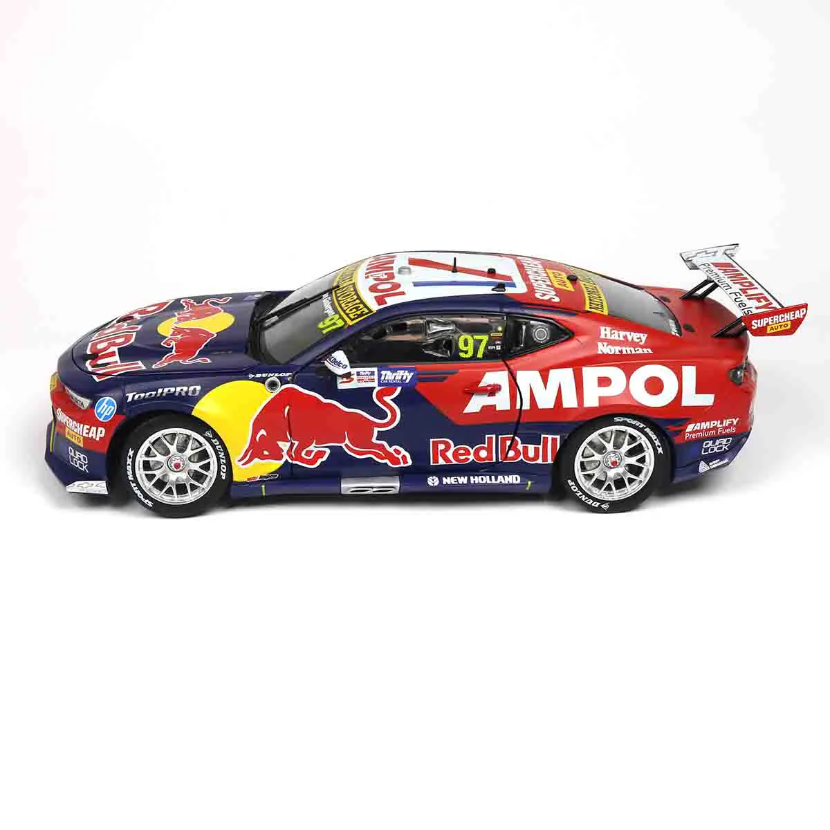 CHEVROLET CAMARO GEN3 ZL1 - RED BULL RACING - VAN GISBERGEN #97 - 2023 Thrifty Newcastle 500 - Race 2 WINNER - 1:18 Scale Diecast Model Car - Image 4