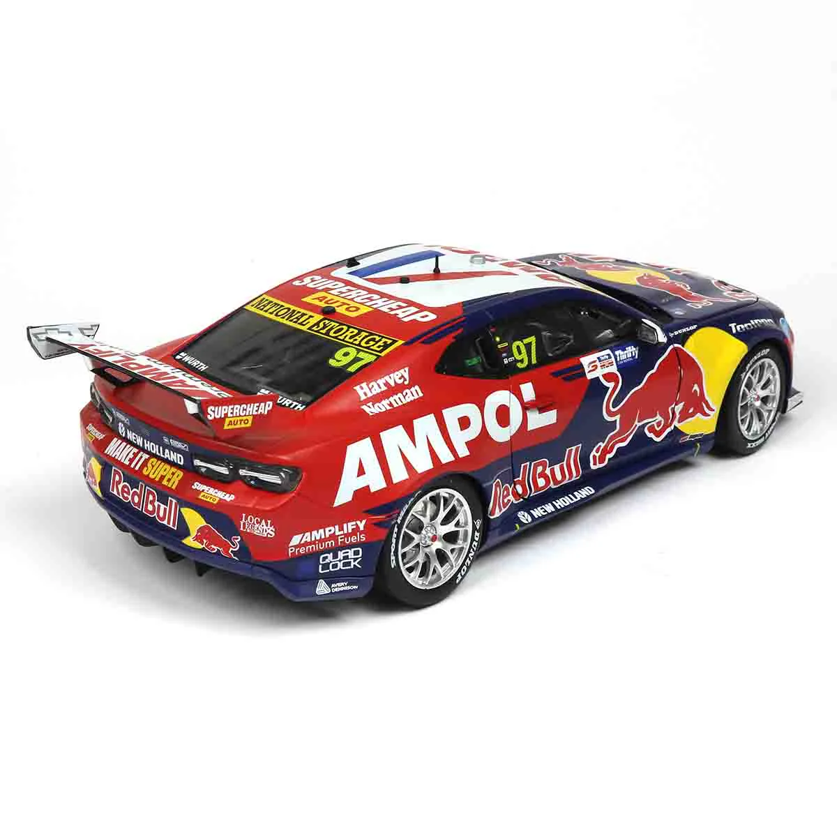 CHEVROLET CAMARO GEN3 ZL1 - RED BULL RACING - VAN GISBERGEN #97 - 2023 Thrifty Newcastle 500 - Race 2 WINNER - 1:18 Scale Diecast Model Car - Image 7