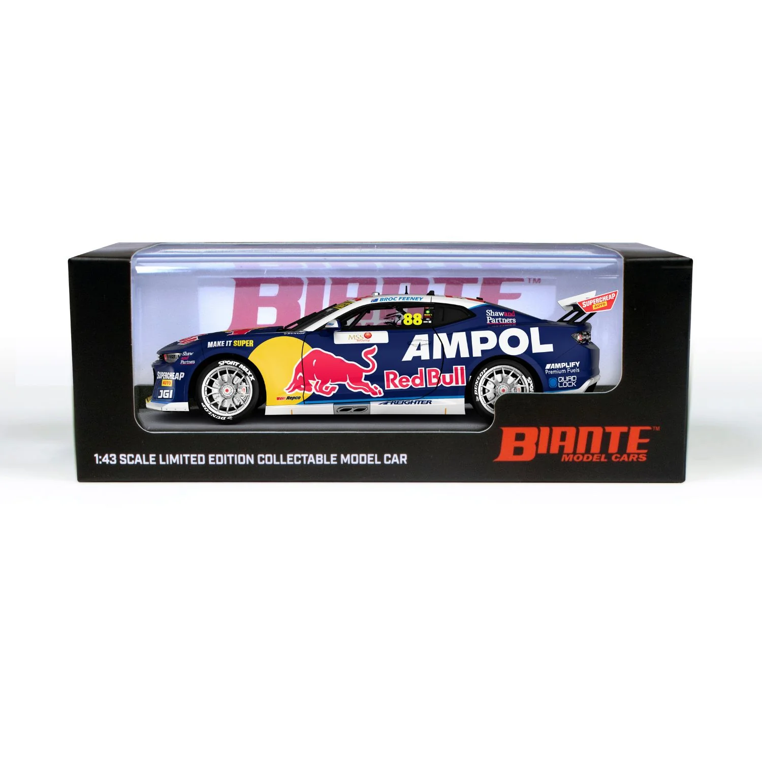 CHEVROLET CAMARO - RED BULL AMPOL RACING - BROC FEENEY #88 - 2025 - MSS SECURITY MELBOURNE SUPERSPRINT - RACE 4 WINNER - 1:43 Scale Diecast Model Car - Image 3