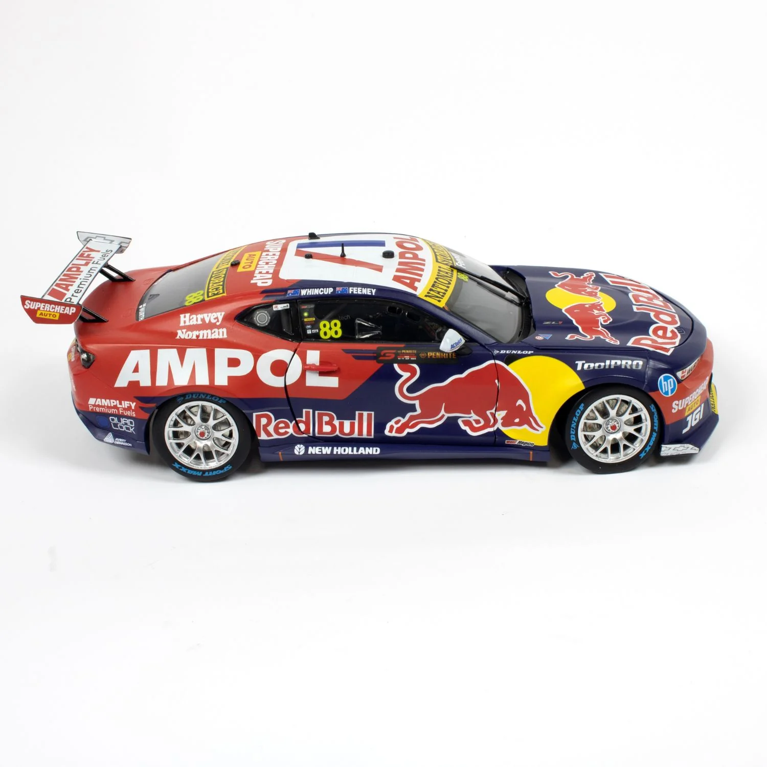 CHEVROLET CAMARO - RED BULL AMPOL RACING - FEENEY / WHINCUP #88 - 2023 Sandown 500 WINNER - 1:18 Scale Diecast Model Car - Image 6