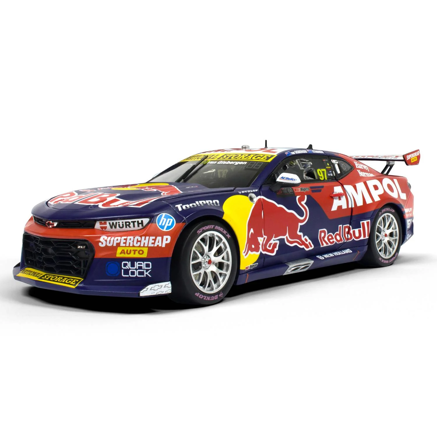 CHEVROLET CAMARO - RED BULL AMPOL RACING - VAN GISBERGEN/STANAWAY #97 - 2023 Bathurst 1000 WINNER - 1:18 Scale Diecast Model Car - Image 3