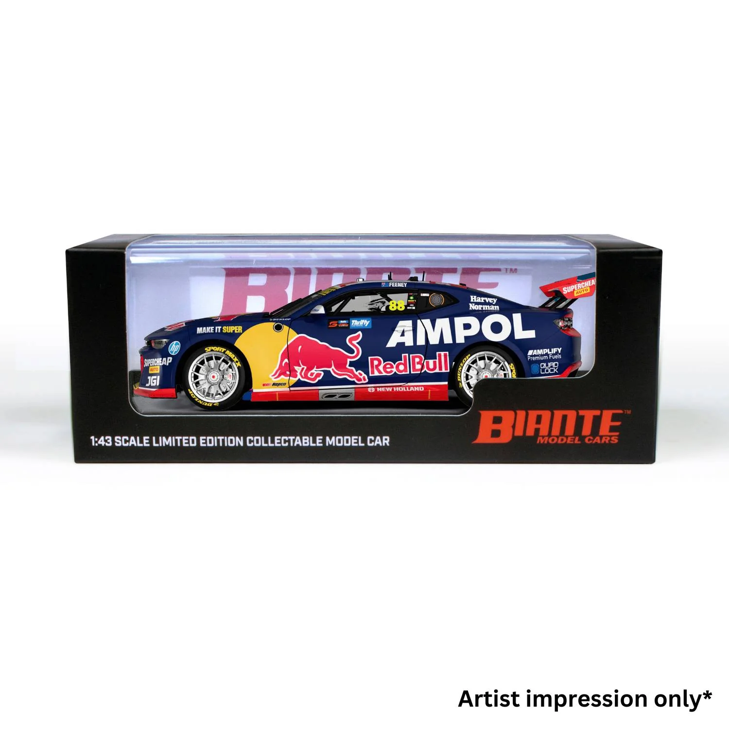 CHEVROLET CAMARO - RED BULL AMPOL RACING - FEENEY #88 - 2024 THRIFTY BATHURST 500 - RACE 1 WINNER - 1:43 Scale Diecast Model Car - Image 4