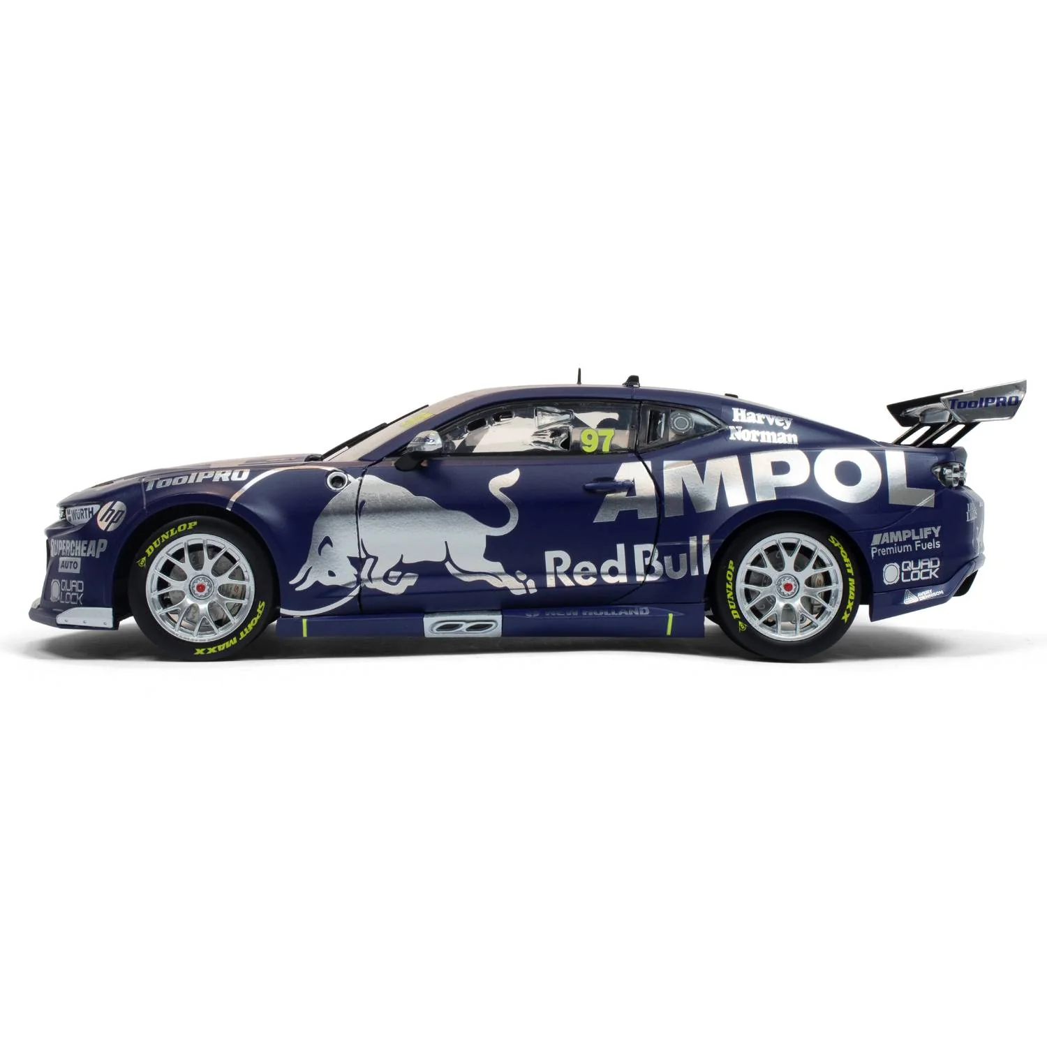 CHEVROLET CAMARO - TRIPLE EIGHT RACE ENGINEERING - RED BULL AMPOL RACING - VAN GISBERGEN #97 - 2023 TEST LIVERY - 1:43 Scale Diecast Model Car - Image 2
