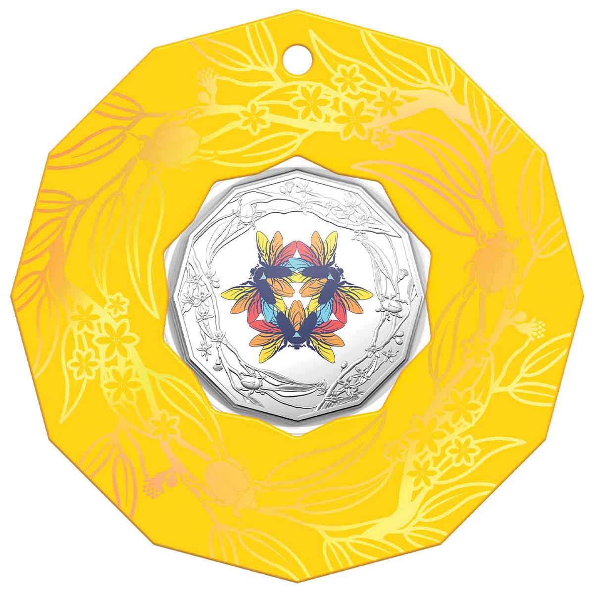 Australia Christmas Decoration 2022 50c Cupro-Nickel Coloured Uncirculated Coin - Image 6