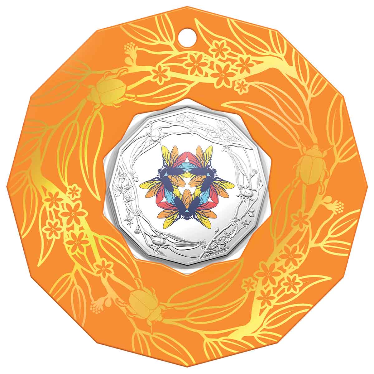Australia Christmas Decoration 2022 50c Cupro-Nickel Coloured Uncirculated Coin - Image 7