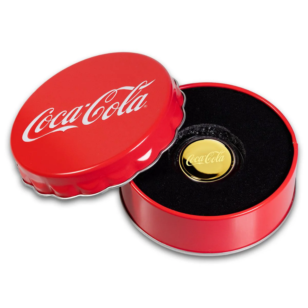 Coca-Cola 2025 $8 Bottle Cap Shaped Gold Coin - Image 4