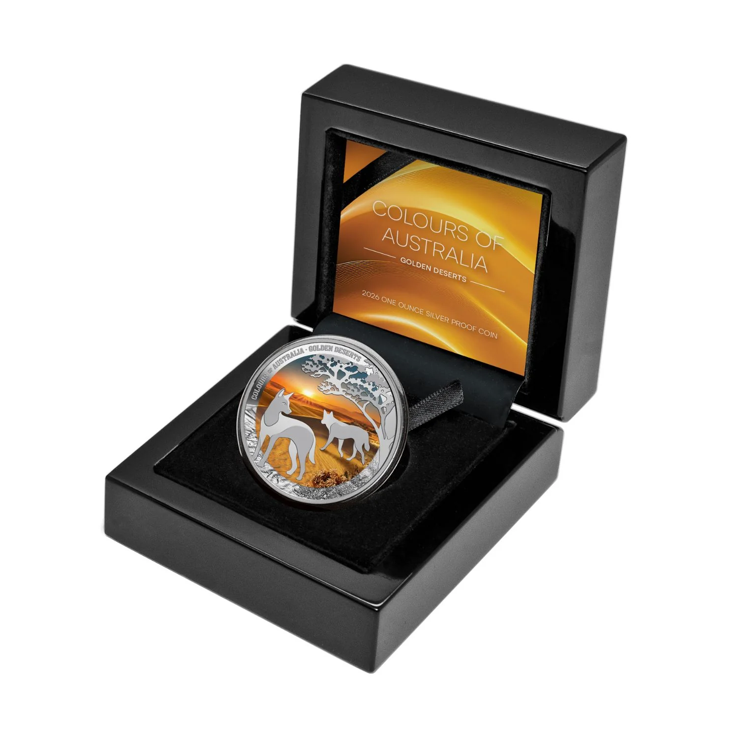 Colours of Australia 2026 $1 Golden Deserts 1oz Silver Proof Coin - Image 4