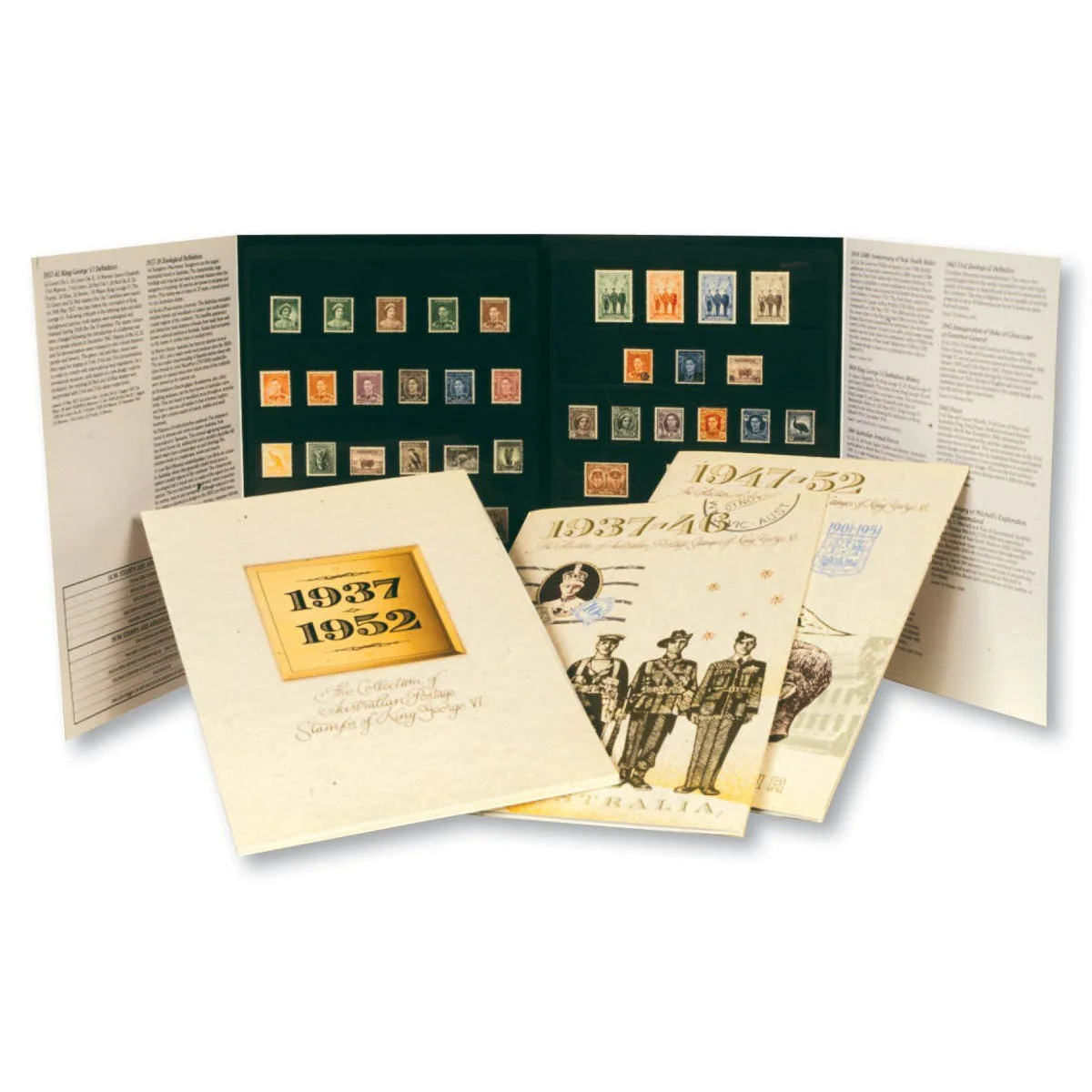 Australia George VI 1937-52 Complete 91-Stamp Collection Mint Unhinged