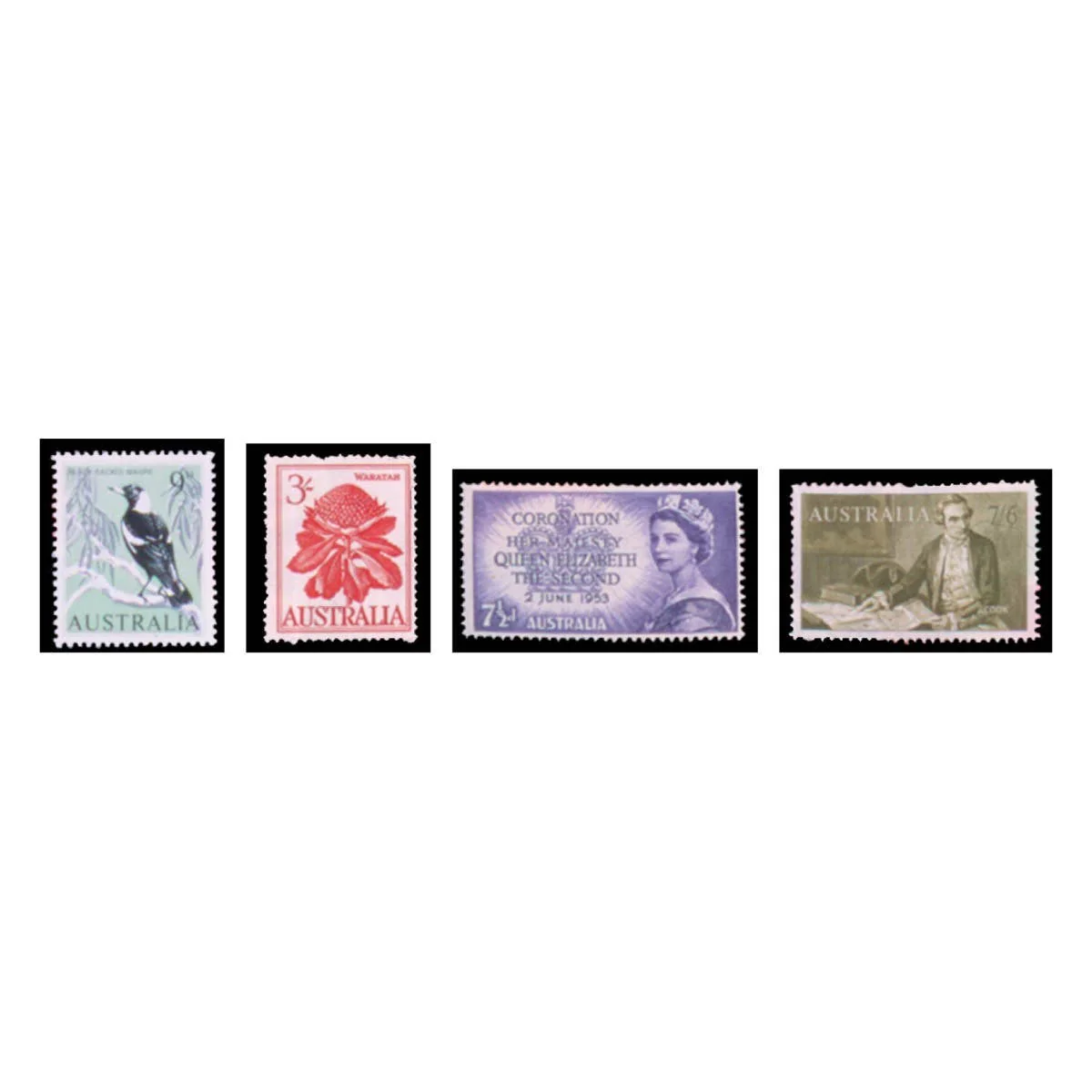 Australia Elizabeth II 1953-65 Complete 122-Stamp Collection Mint Unhinged - Image 2