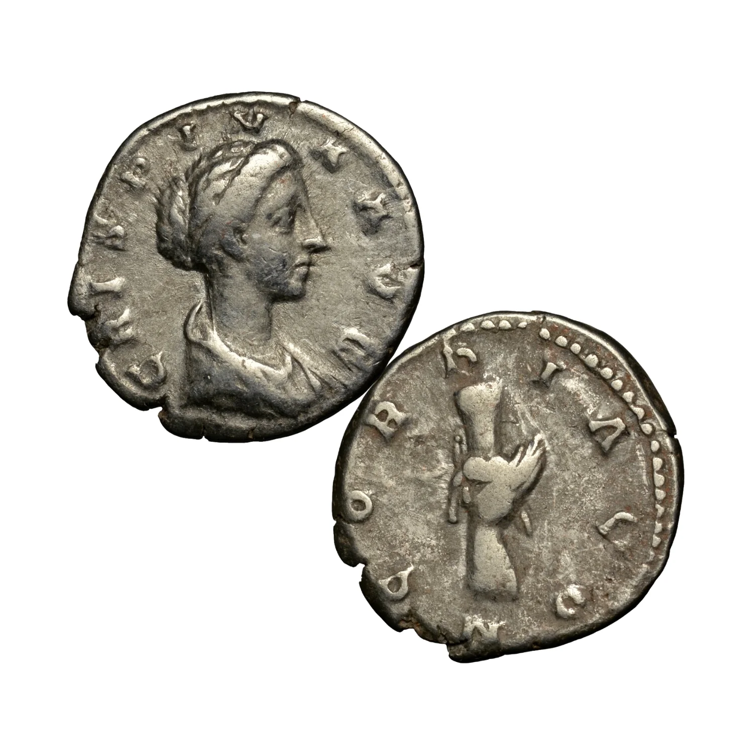 Roman Empire Crispina 164-191AD Silver Denarius Fine-Very Fine