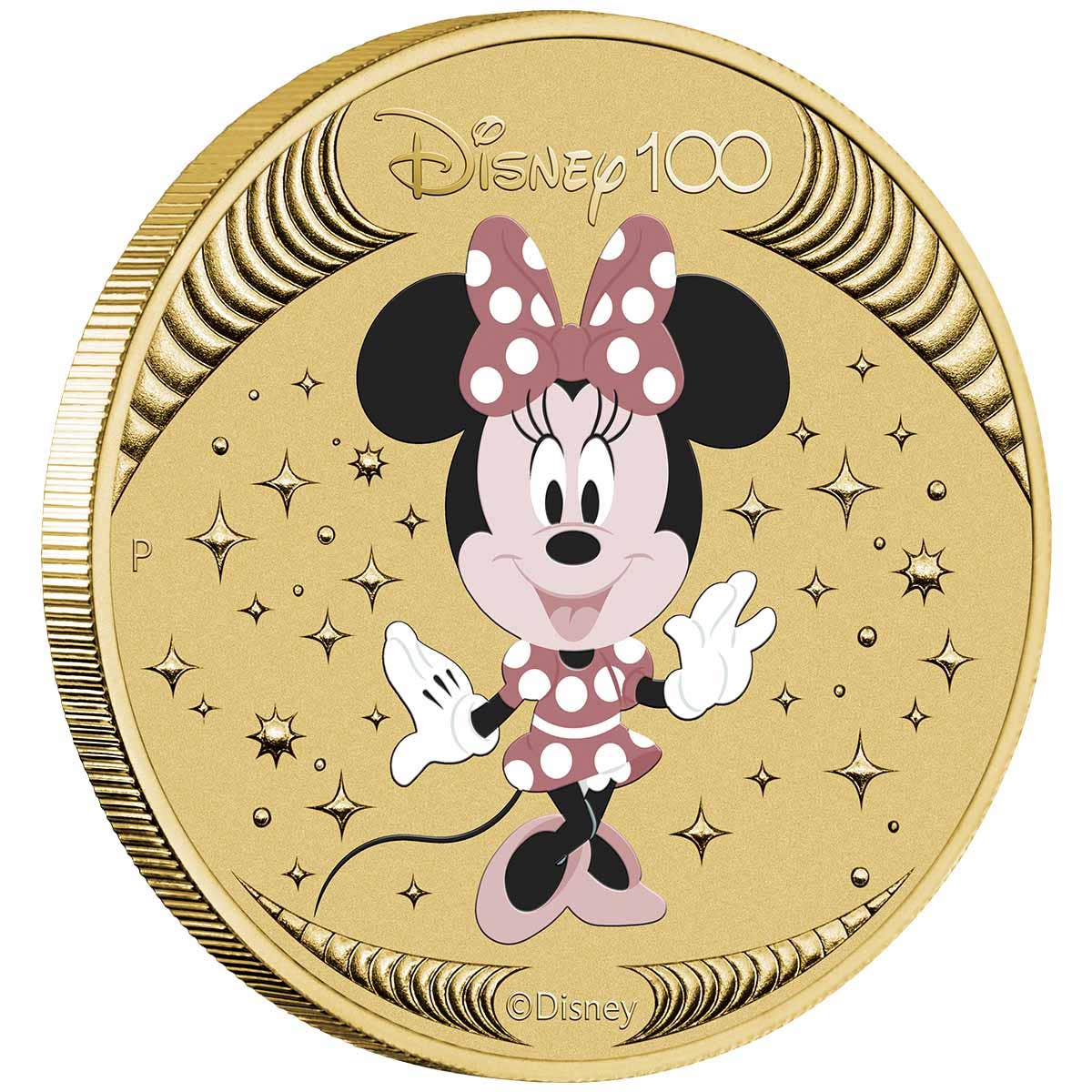 Disney 100th Anniversary 2023 $1 Minnie Mouse Stamp & Coin Cover - Image 2
