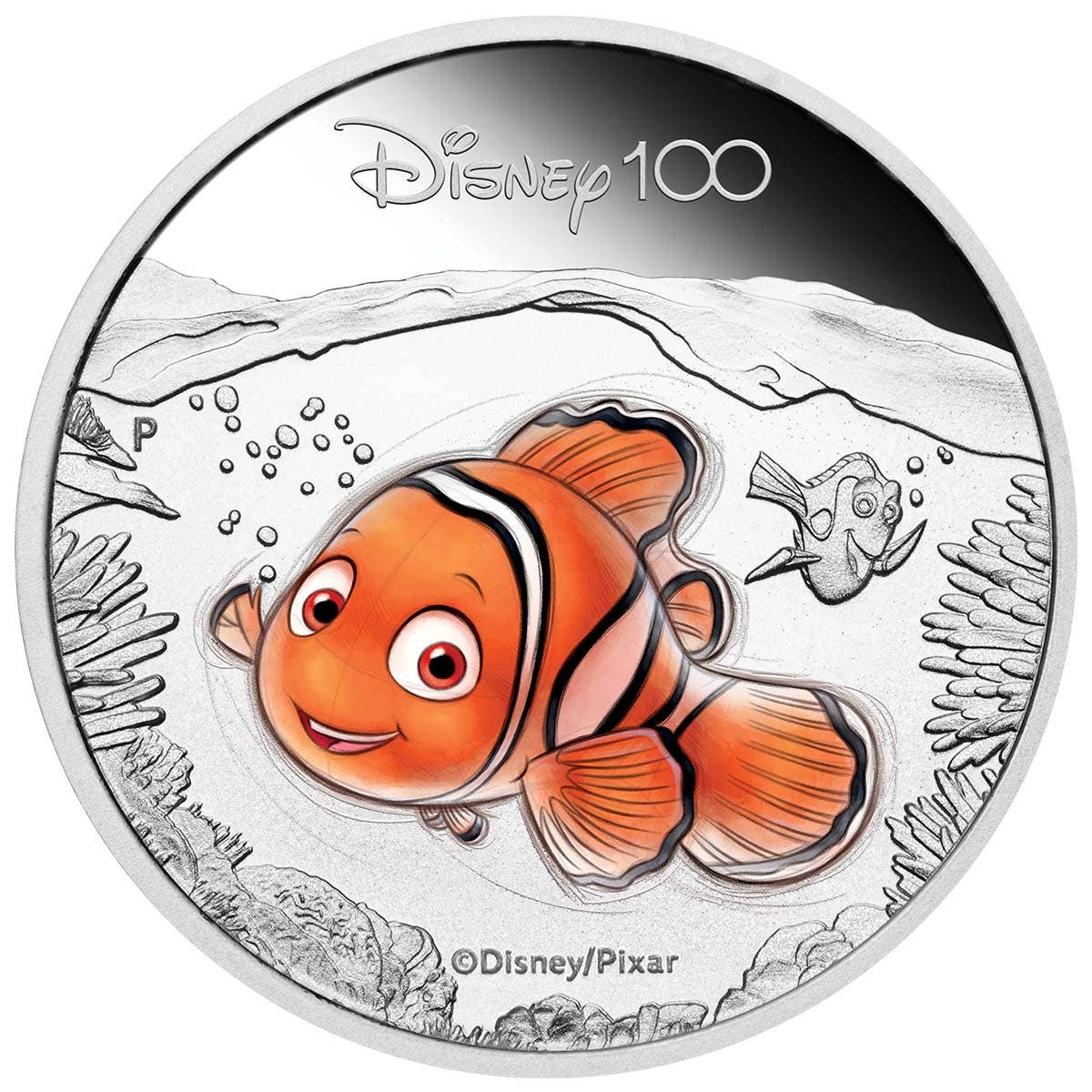 Disney 100th Anniversary 2023 50c Nemo Colour 1/2oz Silver Proof Coin - Image 3