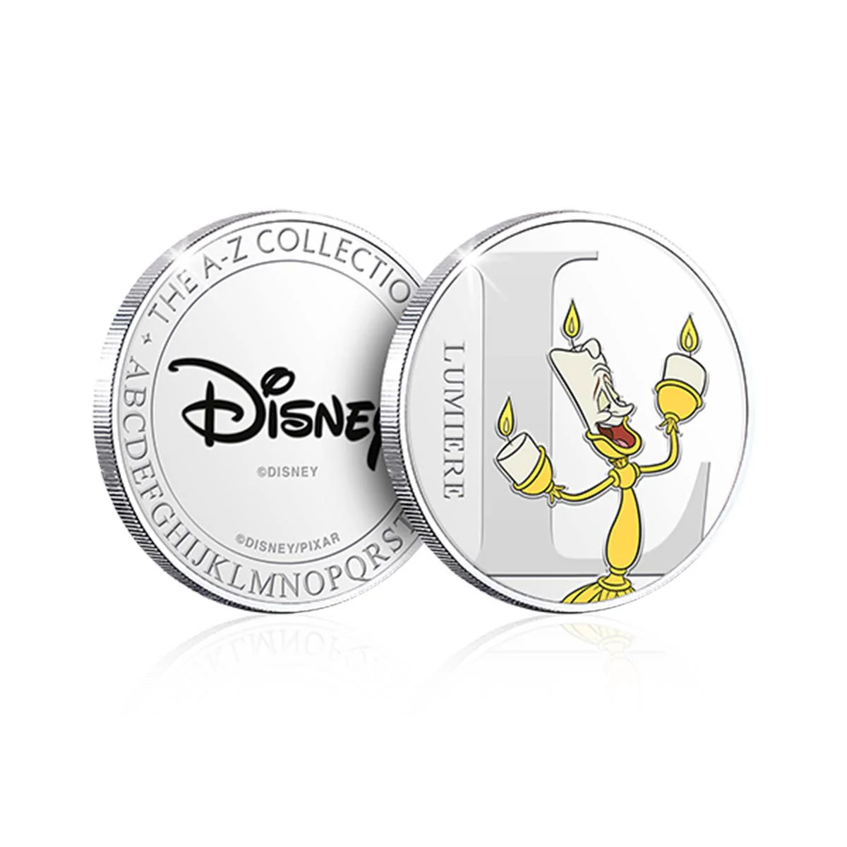 Disney L is for Lumiere Silver-Plated Commemorative