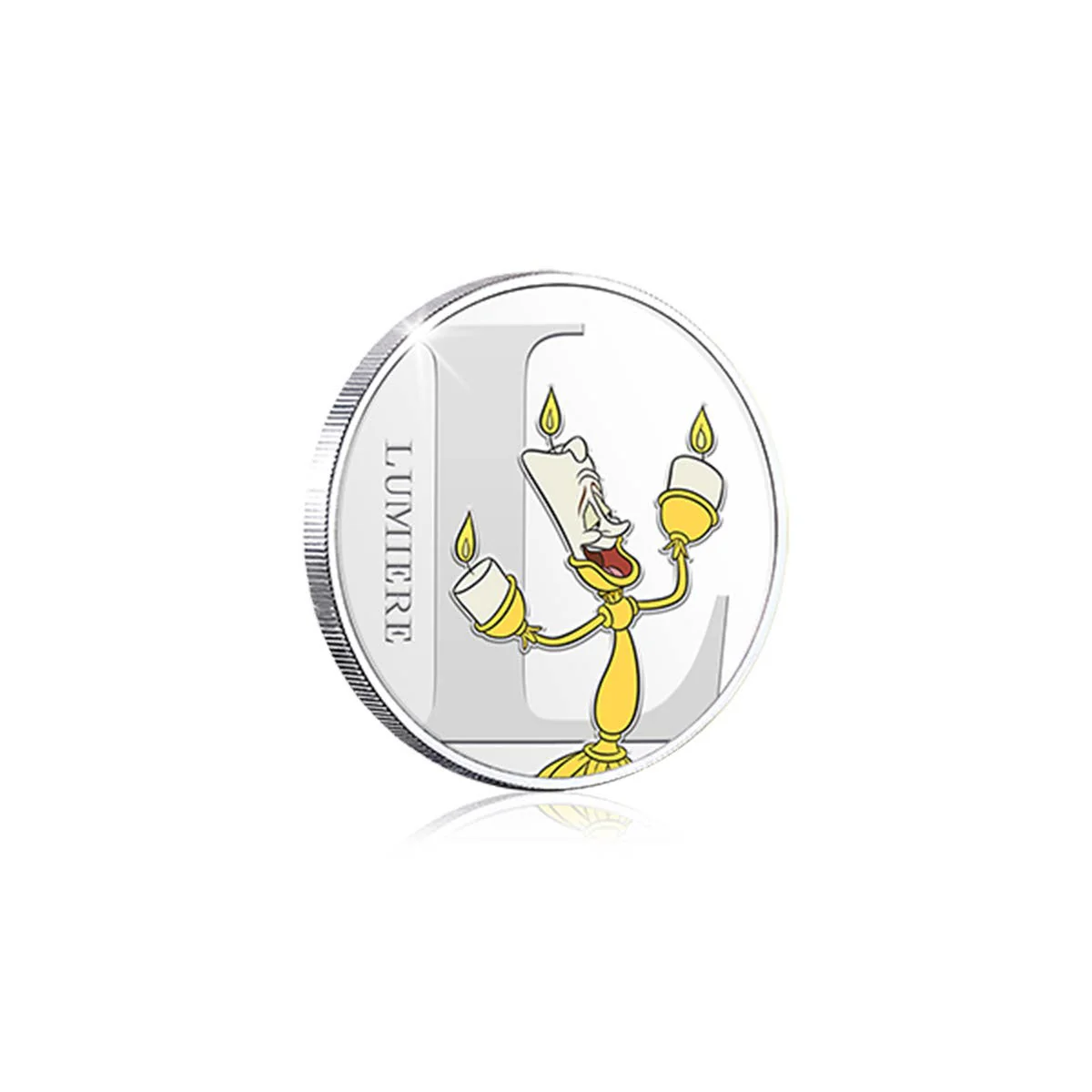 Disney L is for Lumiere Silver-Plated Commemorative - Image 2