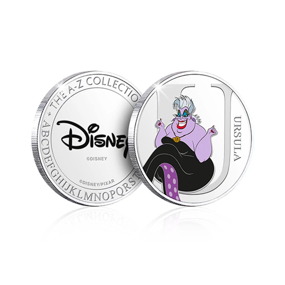 Disney U is for Ursula Silver-Plated Commemorative