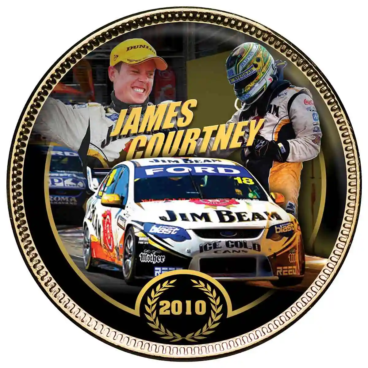 DJR Team Penske Gold-plated Penny 10-Coin Set - Image 10