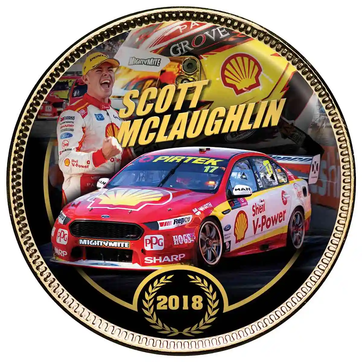 DJR Team Penske Gold-plated Penny 10-Coin Set - Image 11