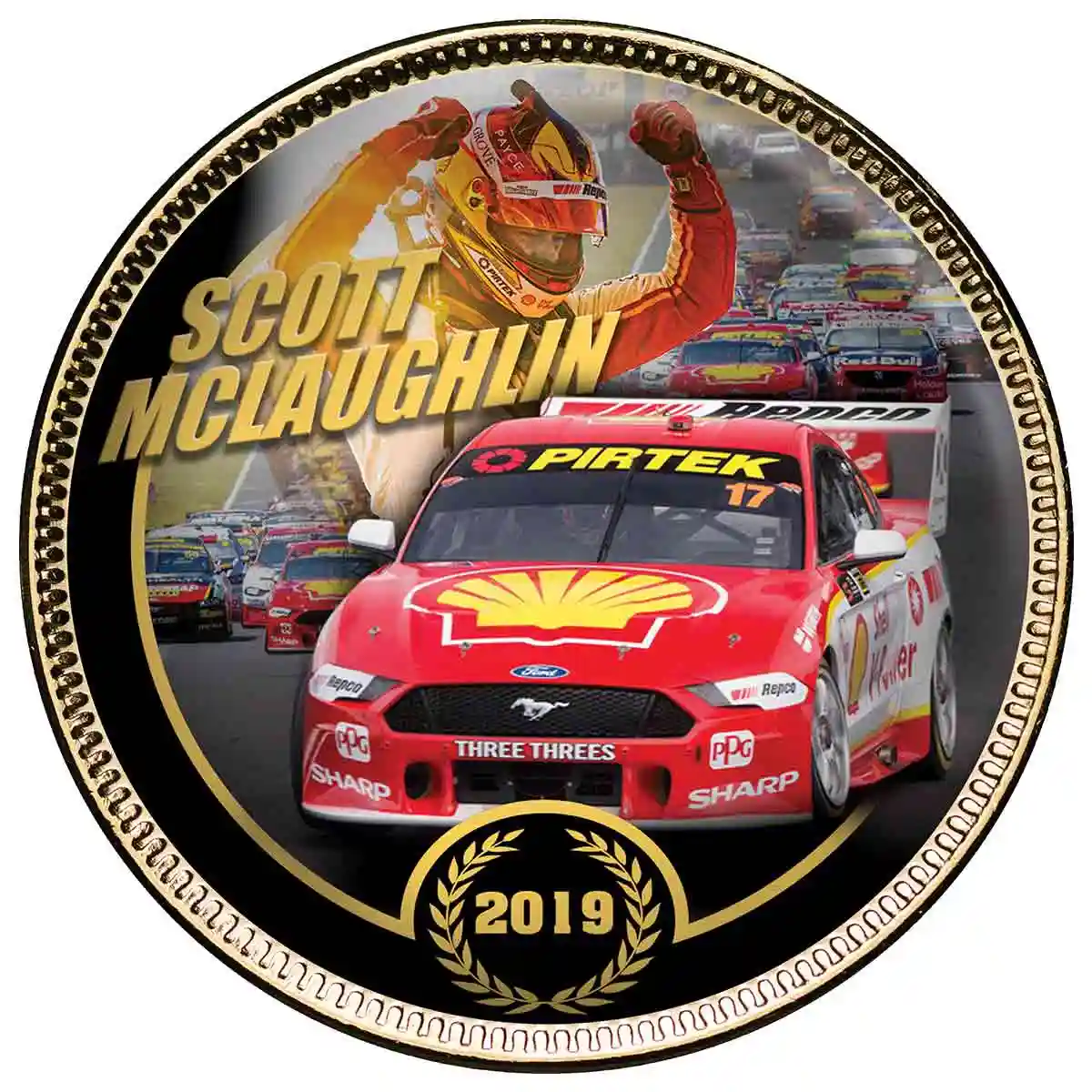 DJR Team Penske Gold-plated Penny 10-Coin Set - Image 12