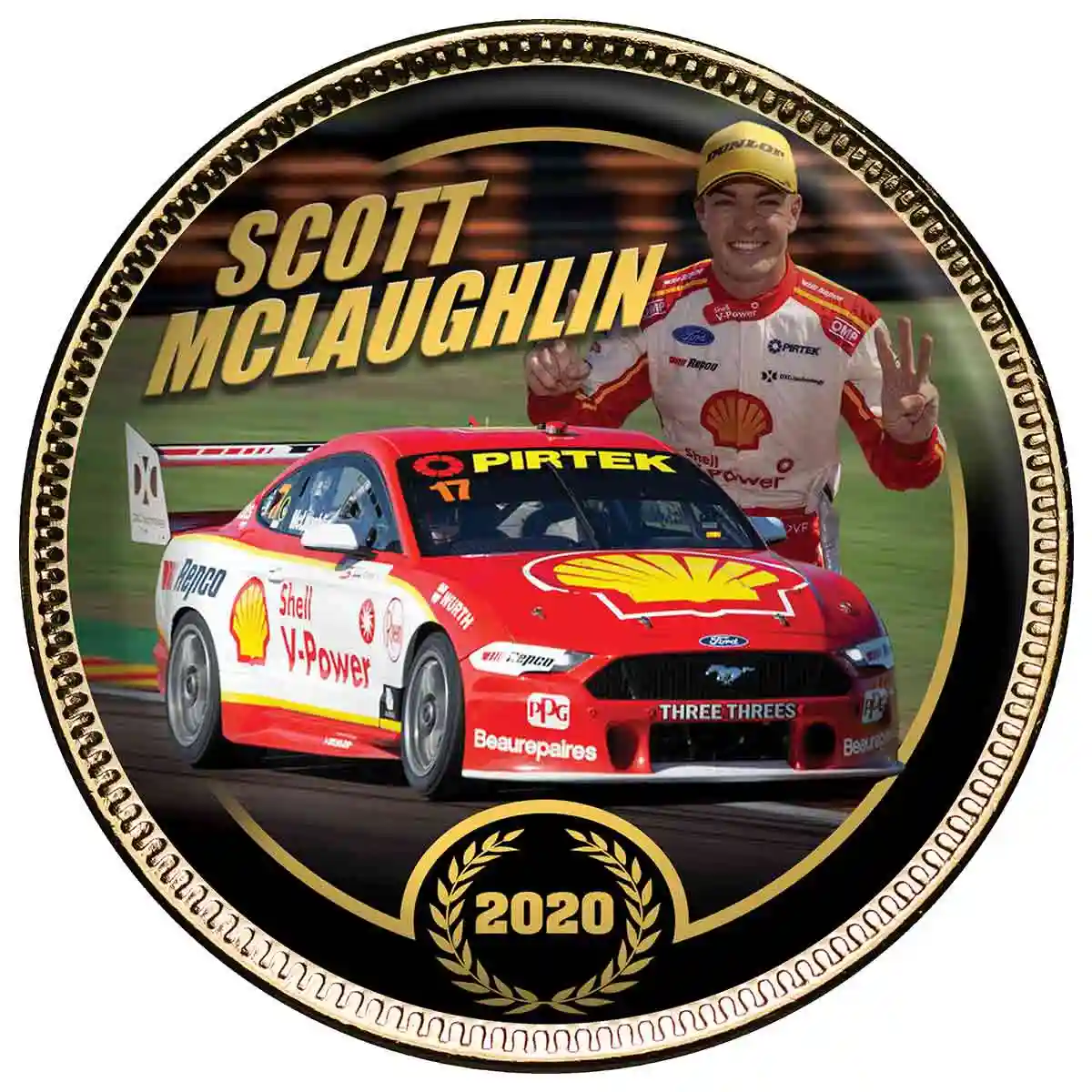 DJR Team Penske Gold-plated Penny 10-Coin Set - Image 3