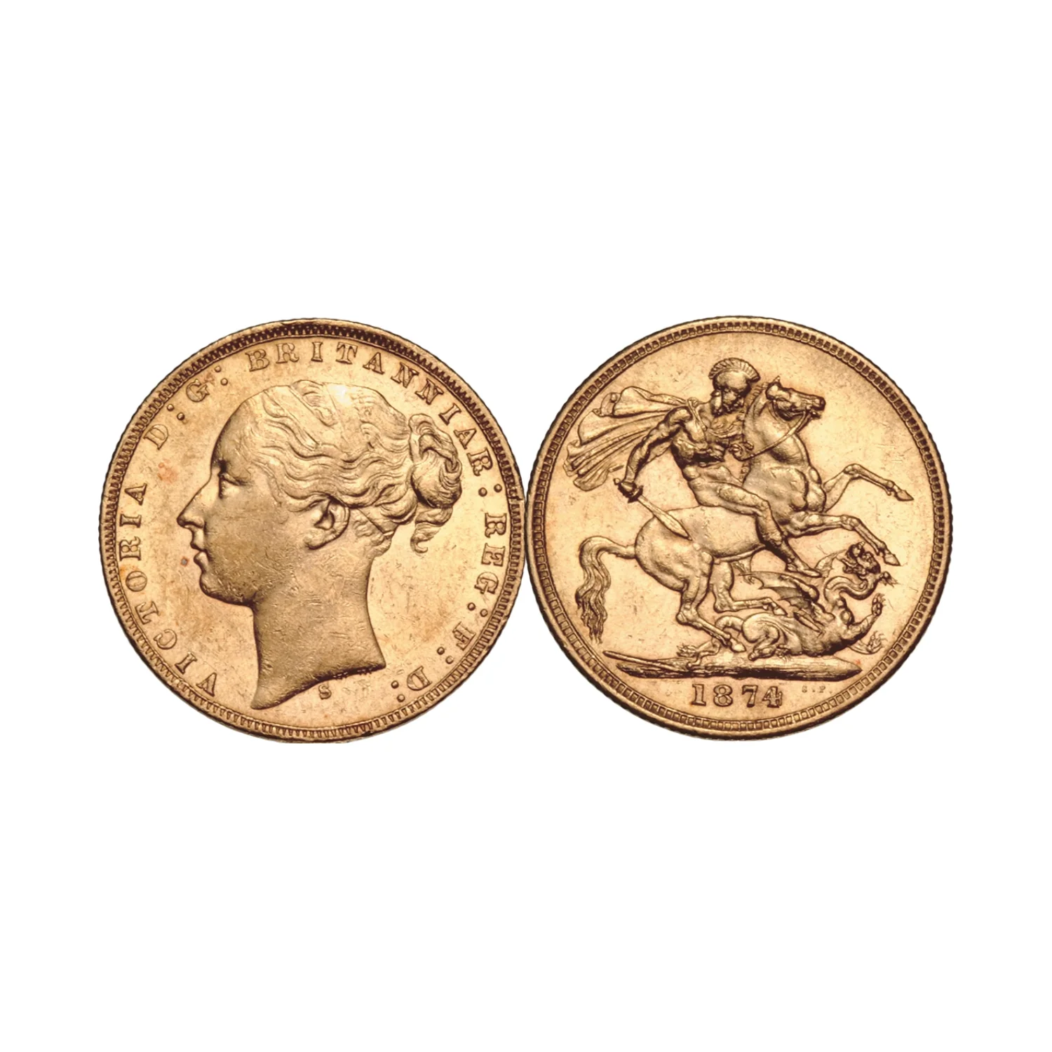 Queen Victoria Douro Shipwreck 1873-80 Gold Sovereign Very Fine (Date of our choice) - Image 2
