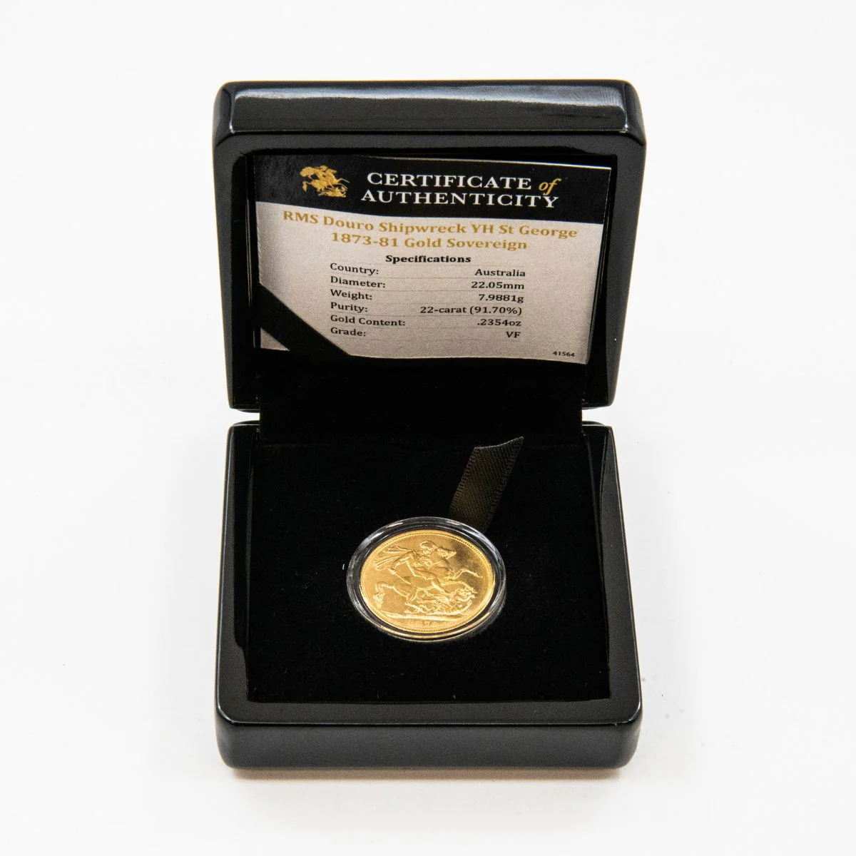 Queen Victoria Douro Shipwreck 1873-80 Gold Sovereign Very Fine (Date of our choice) - Image 3