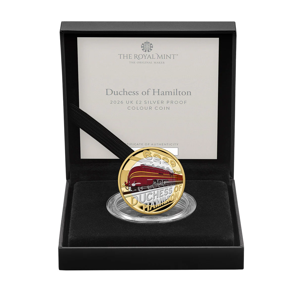 Duchess of Hamilton 2026 £2 Colour Gold-plated Silver Proof Coin - Image 3