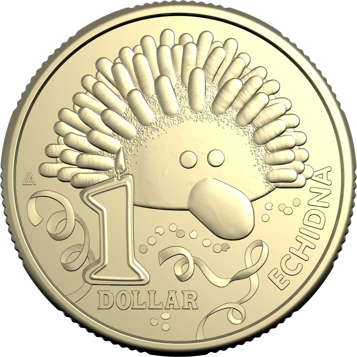 Australia Echidna Birthday Cake 2025 $1 Aluminium-Bronze Uncirculated Coin - Image 2