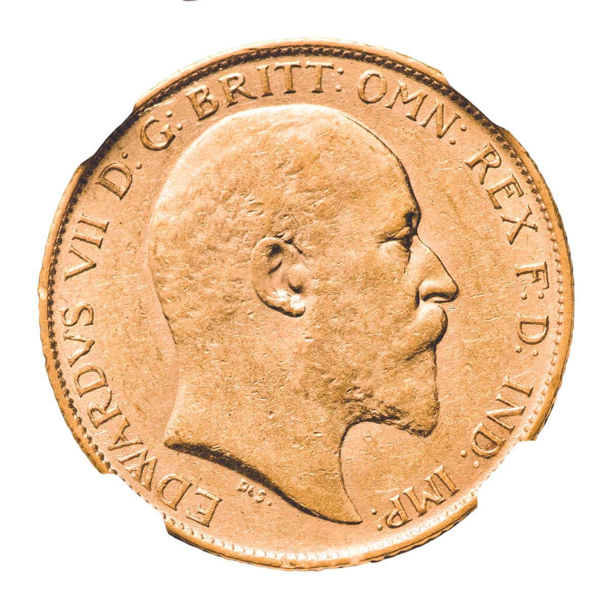1908 Perth Edward VII Gold Half Sovereign NGC XF45 - Image 3