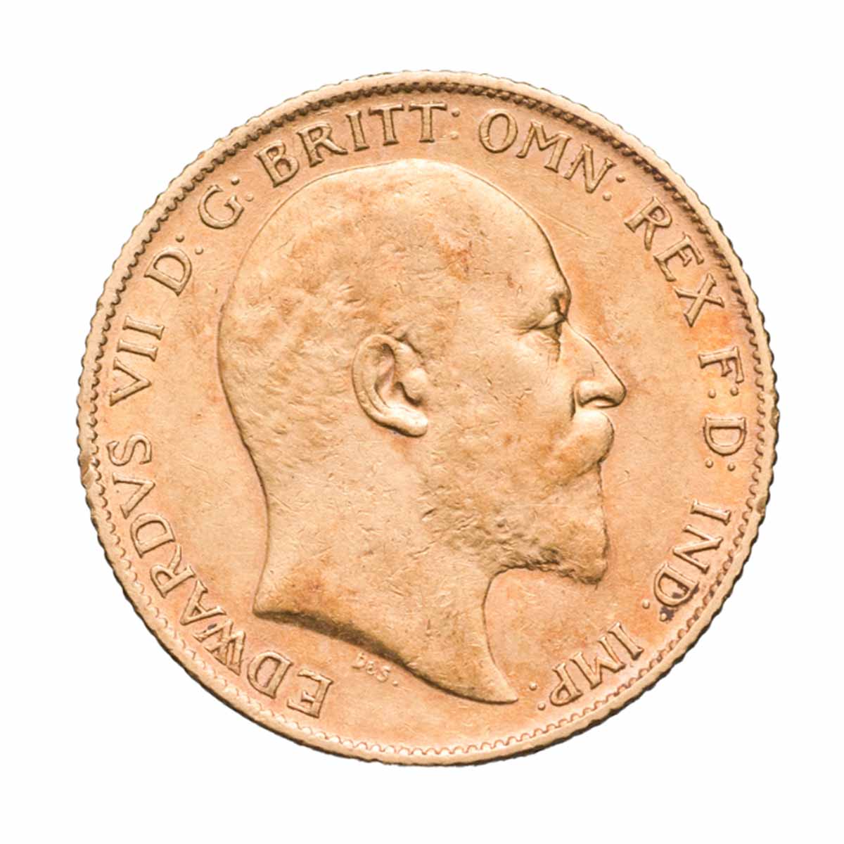 1909 Perth Edward VII Gold Half Sovereign good Very Fine - Image 2