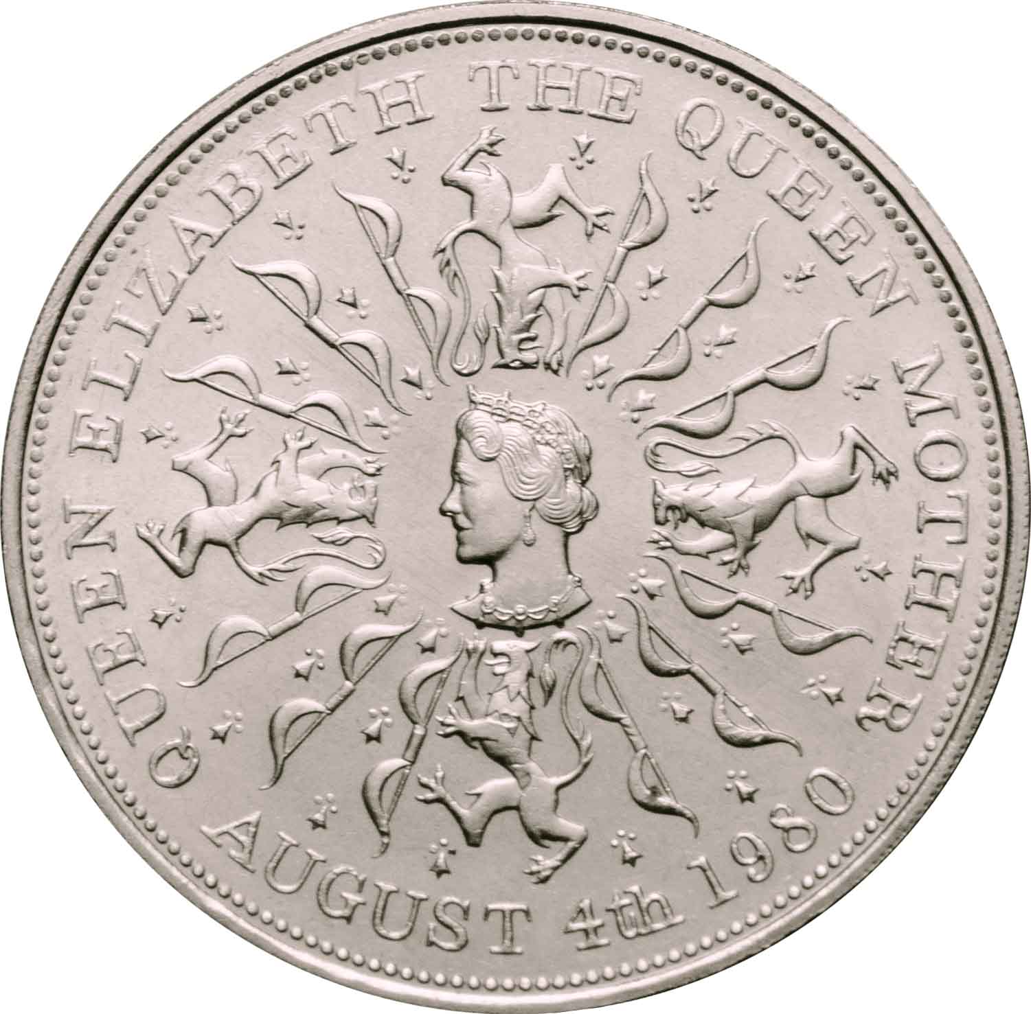 Elizabeth II 1980 Queen Mother 80th Birthday Crown Uncirculated