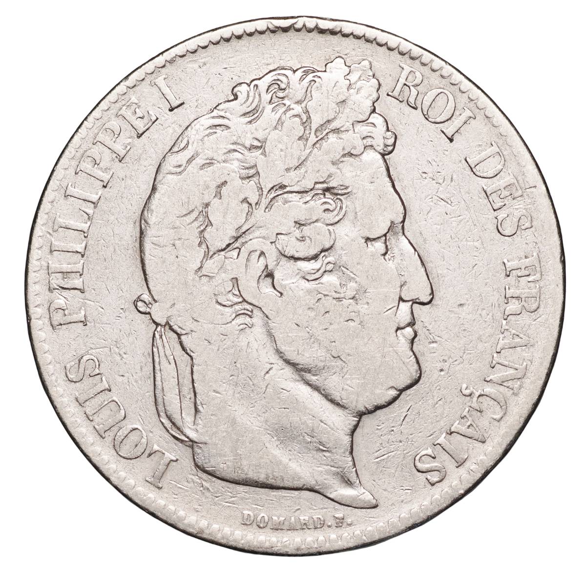 France Louis Philippe I Silver 5 Francs Coin